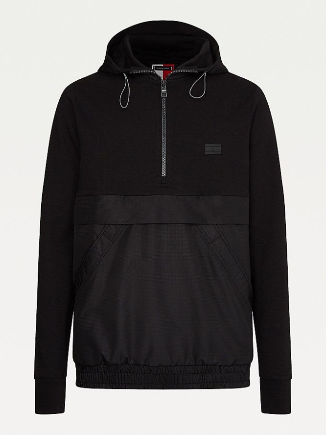 Tommy Hilfiger Essential Mixed Texture Hoodie Herren Schwarz | AT034VZHW