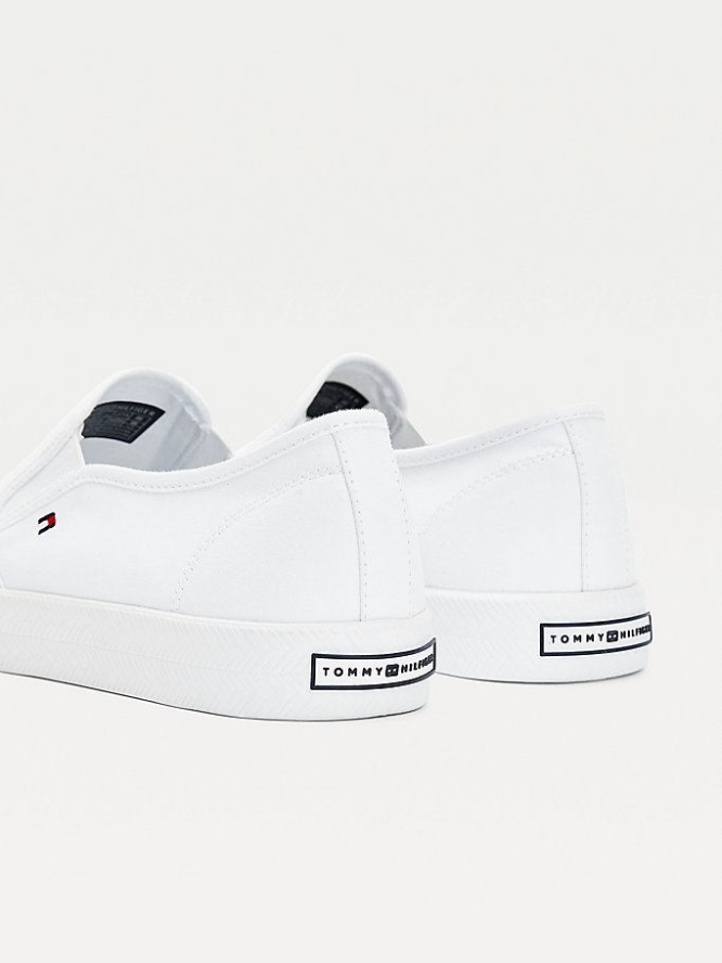 Tommy Hilfiger Essential Nautical Slip-On Sneakers Damen Weiß | AT206OHDA