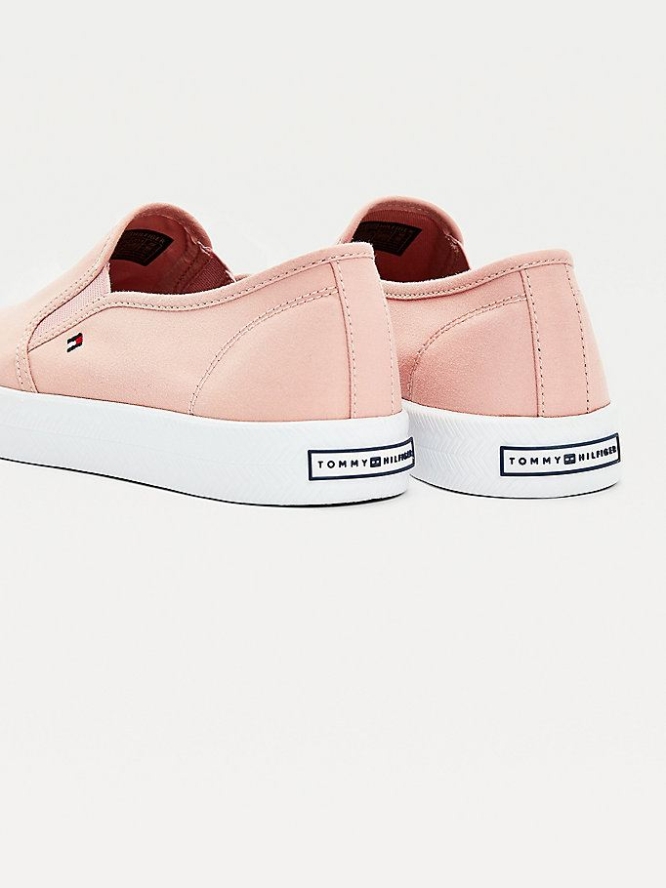 Tommy Hilfiger Essential Nautical Slip-On Sneakers Damen Rosa | AT650WUBX