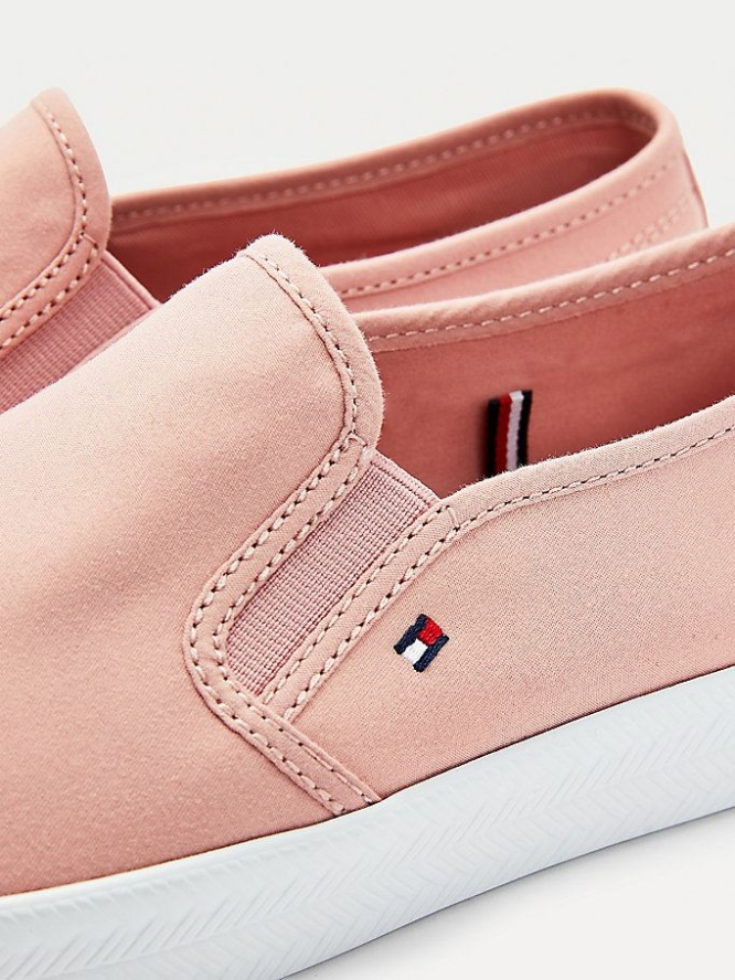 Tommy Hilfiger Essential Nautical Slip-On Sneakers Damen Rosa | AT650WUBX