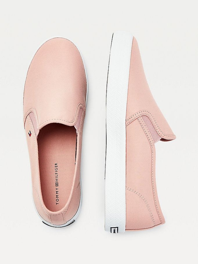 Tommy Hilfiger Essential Nautical Slip-On Sneakers Damen Rosa | AT650WUBX