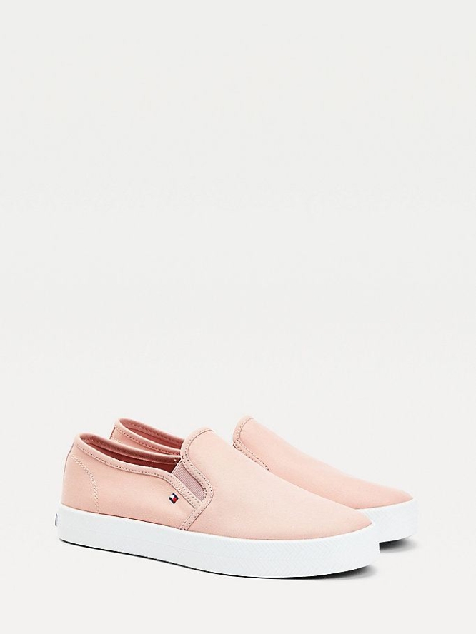 Tommy Hilfiger Essential Nautical Slip-On Sneakers Damen Rosa | AT650WUBX