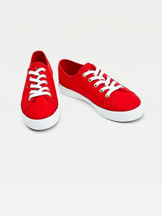 Tommy Hilfiger Essential Nautical Sneakers Damen Rot | AT639DGVY