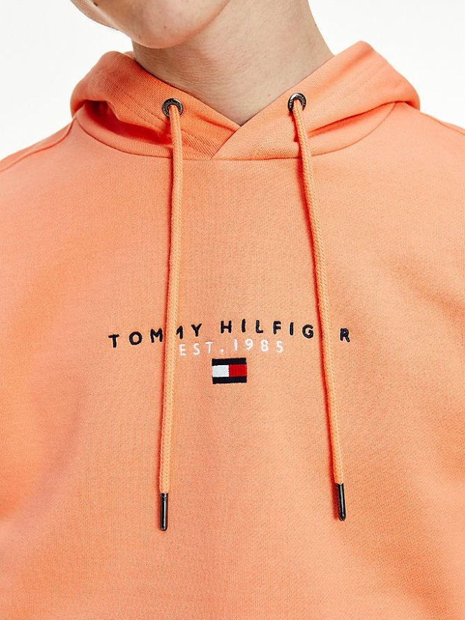 Tommy Hilfiger Essential Organic Baumwoll Terry Hoodie Herren Orange | AT785AGUK