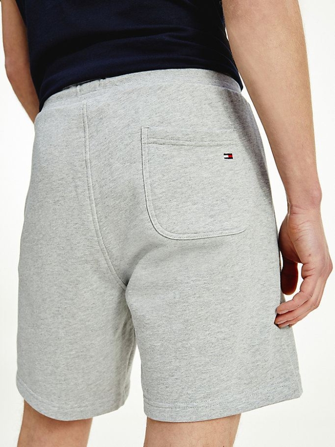 Tommy Hilfiger Essential Organic Baumwoll Sweat Kurze Hose Herren Hellgrau | AT871CSYK