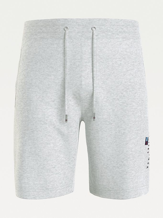 Tommy Hilfiger Essential Organic Baumwoll Sweat Kurze Hose Herren Hellgrau | AT871CSYK