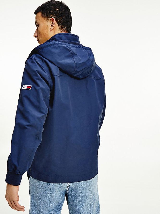 Tommy Hilfiger Essential Recycled Nylon Mit Kapuze Jacke Herren Hellnavy | AT698HVYK