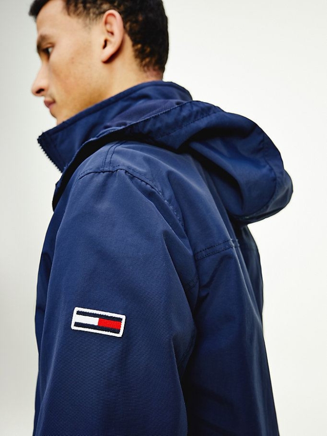 Tommy Hilfiger Essential Recycled Nylon Mit Kapuze Jacke Herren Hellnavy | AT698HVYK