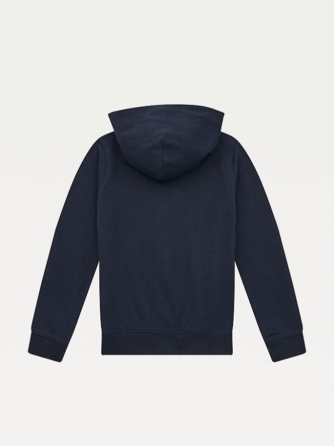 Tommy Hilfiger Essential Sleeve Logo Hoodie Kinder Hellnavy | AT247FXIH