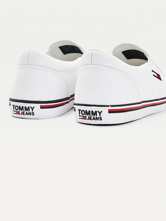 Tommy Hilfiger Essential Slip-On Sneakers Damen Weiß | AT056CTNL