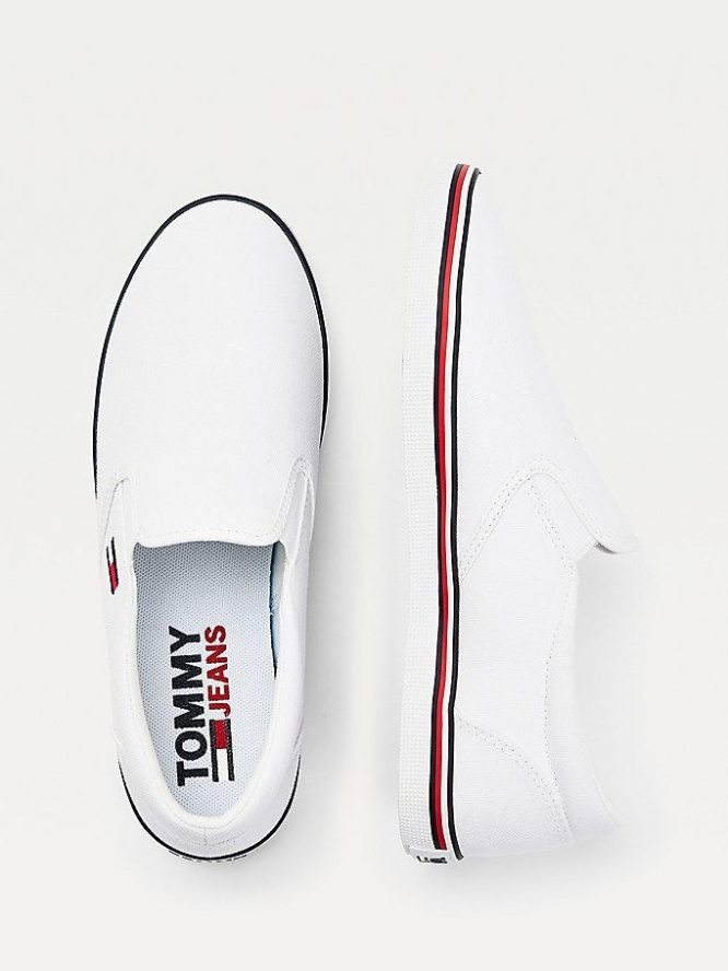 Tommy Hilfiger Essential Slip-On Sneakers Damen Weiß | AT056CTNL