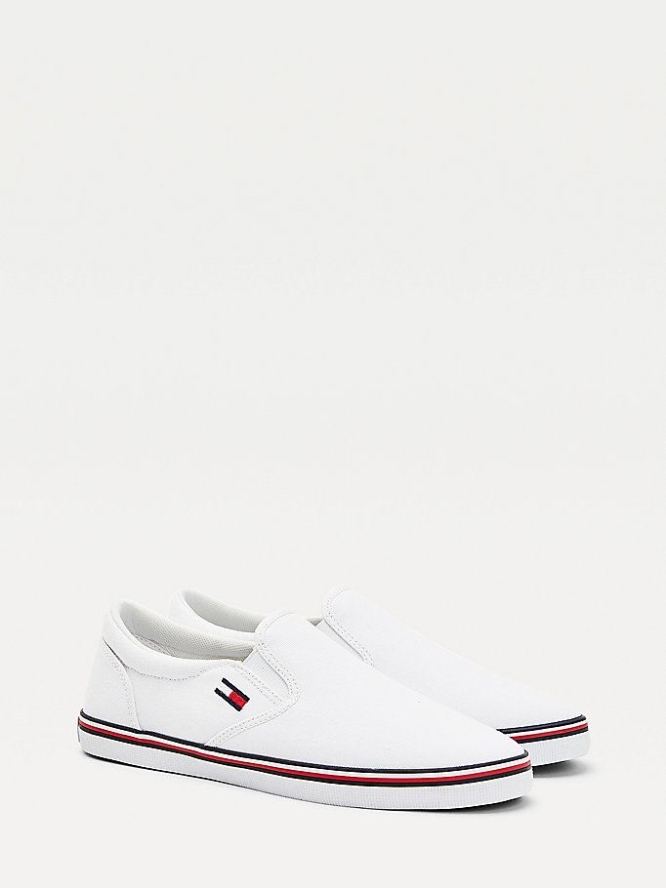 Tommy Hilfiger Essential Slip-On Sneakers Damen Weiß | AT056CTNL