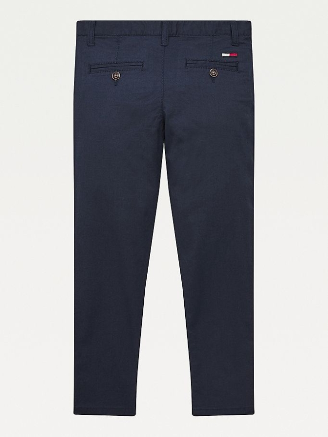 Tommy Hilfiger Essential TH Flex Schlank Chino-hosen Kinder Hellnavy | AT438WIZP