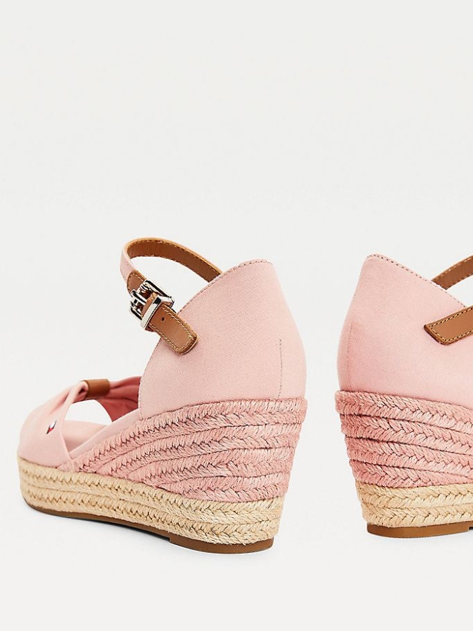 Tommy Hilfiger Essential Wedge Keilabsatz Sandalen Damen Rosa | AT973FGYM