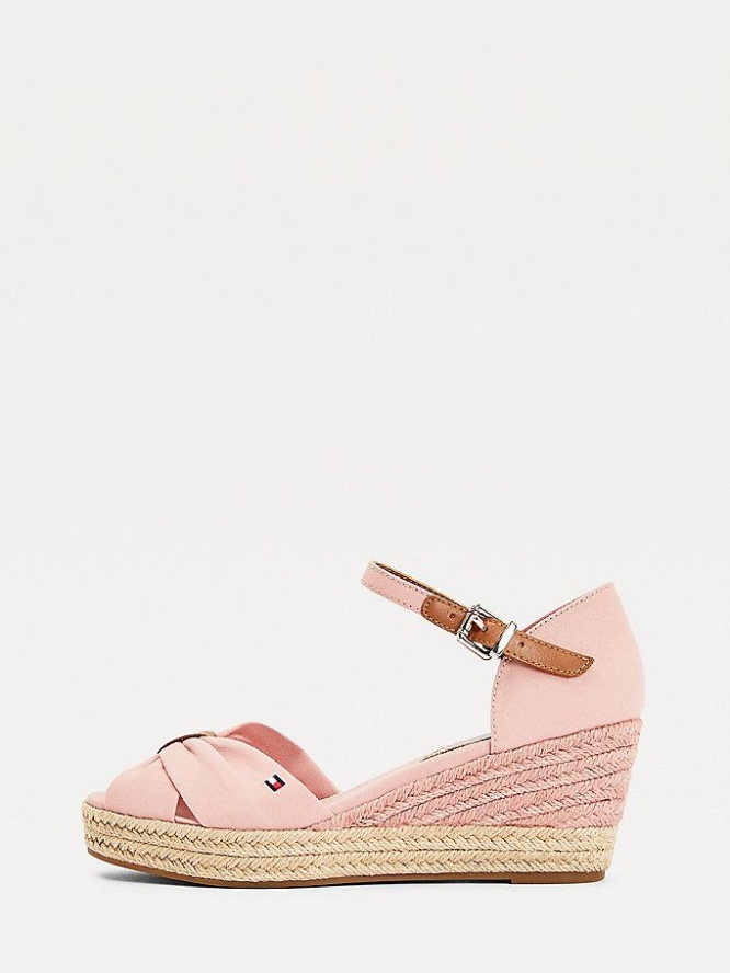 Tommy Hilfiger Essential Wedge Keilabsatz Sandalen Damen Rosa | AT973FGYM