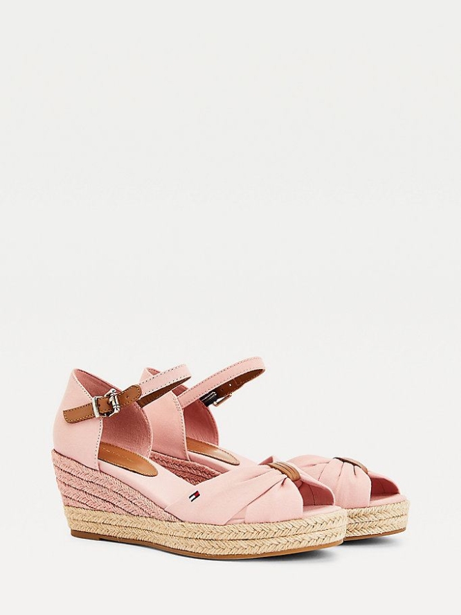 Tommy Hilfiger Essential Wedge Keilabsatz Sandalen Damen Rosa | AT973FGYM