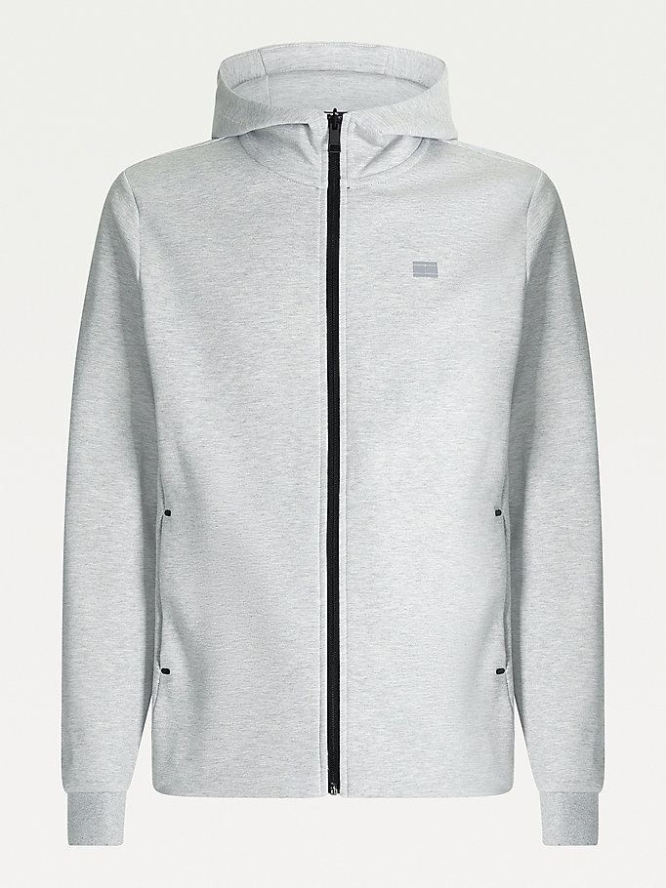 Tommy Hilfiger Essential Zip-Thru Hoodie Herren Grau | AT297NTOA