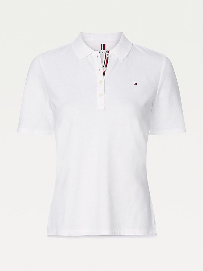 Tommy Hilfiger Essentials Curve Polo Shirts Damen Weiß | AT736JKOC