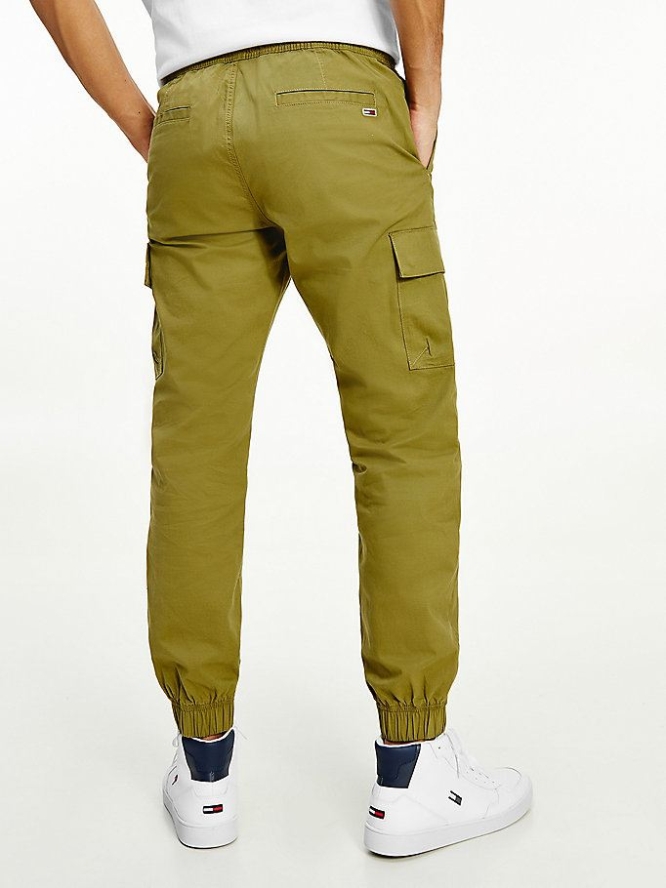 Tommy Hilfiger Ethan Gerade Cargo Pocket Jogginghose Herren Olivgrün | AT513RVZS