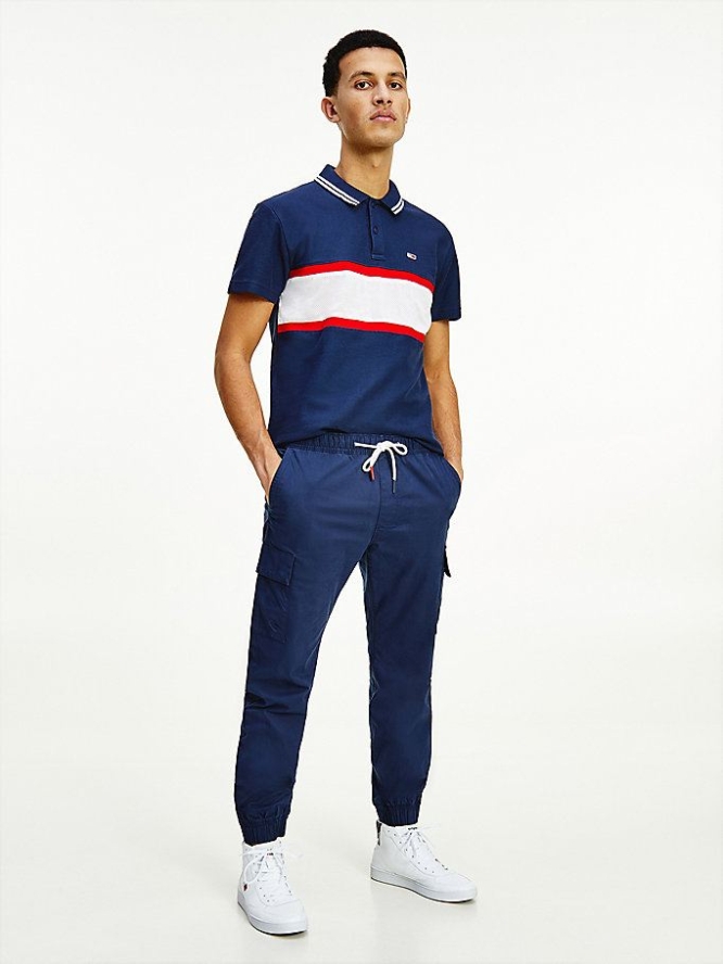 Tommy Hilfiger Ethan Gerade Cargo Pocket Jogginghose Herren Hellnavy | AT816ANTR