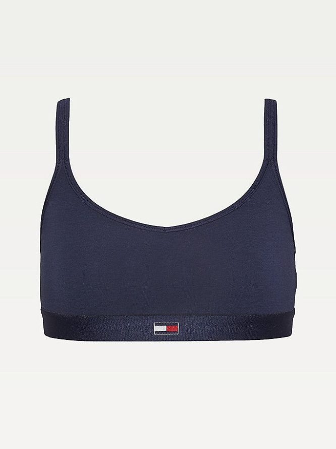 Tommy Hilfiger Flag Band Bralette Unterwäsche Damen Navy | AT953DLRT