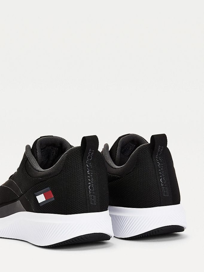 Tommy Hilfiger Flag Sneakers Herren Schwarz | AT183XGHE