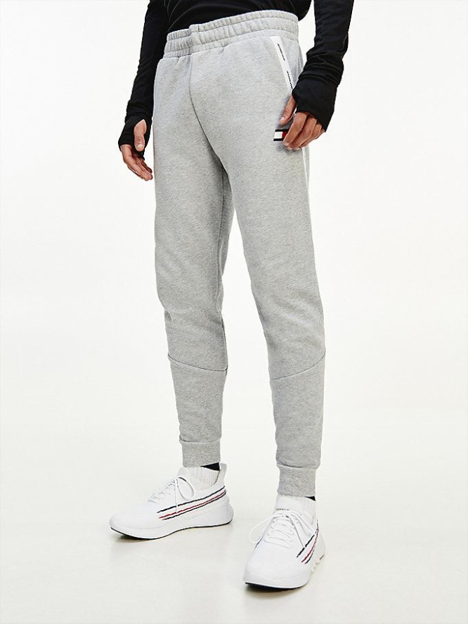 Tommy Hilfiger Fleece Cuffed Leg Jogginghose Herren Grau | AT814UJKP