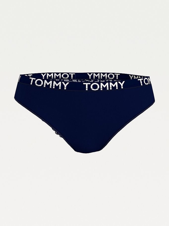 Tommy Hilfiger Floral Spitze Briefs Unterwäsche Damen Dunkelblau | AT890HOFL