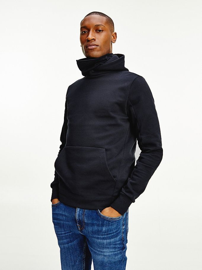 Tommy Hilfiger Funnel Neck Hoodie Herren Dunkelblau | AT981JRUA