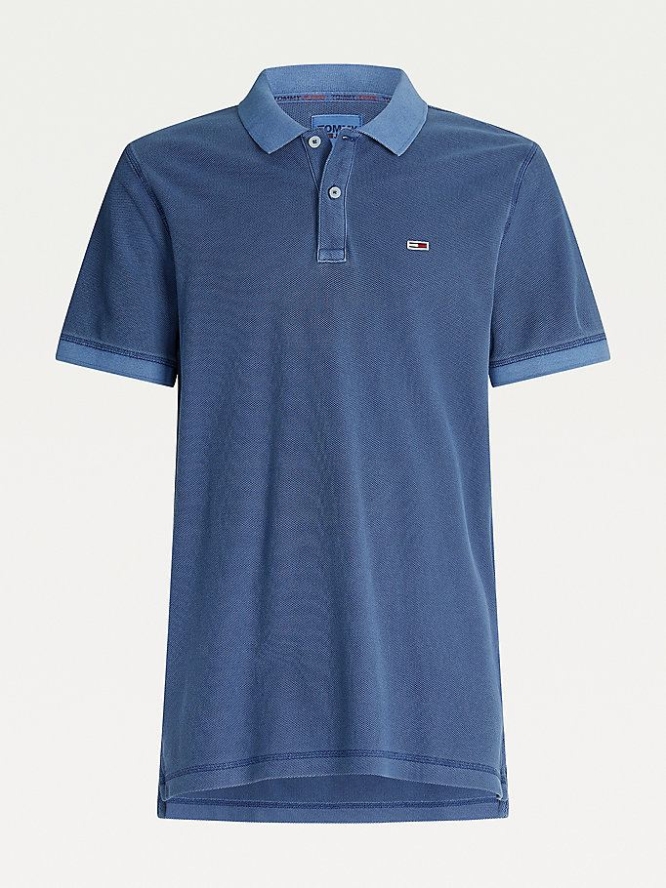 Tommy Hilfiger Garment Dyed Polo Shirts Herren Hellnavy | AT136GOJQ