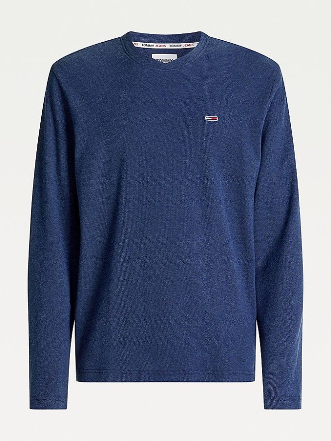 Tommy Hilfiger Gestrickt Long Sleeve T-shirts Herren Hellnavy | AT702MJRF