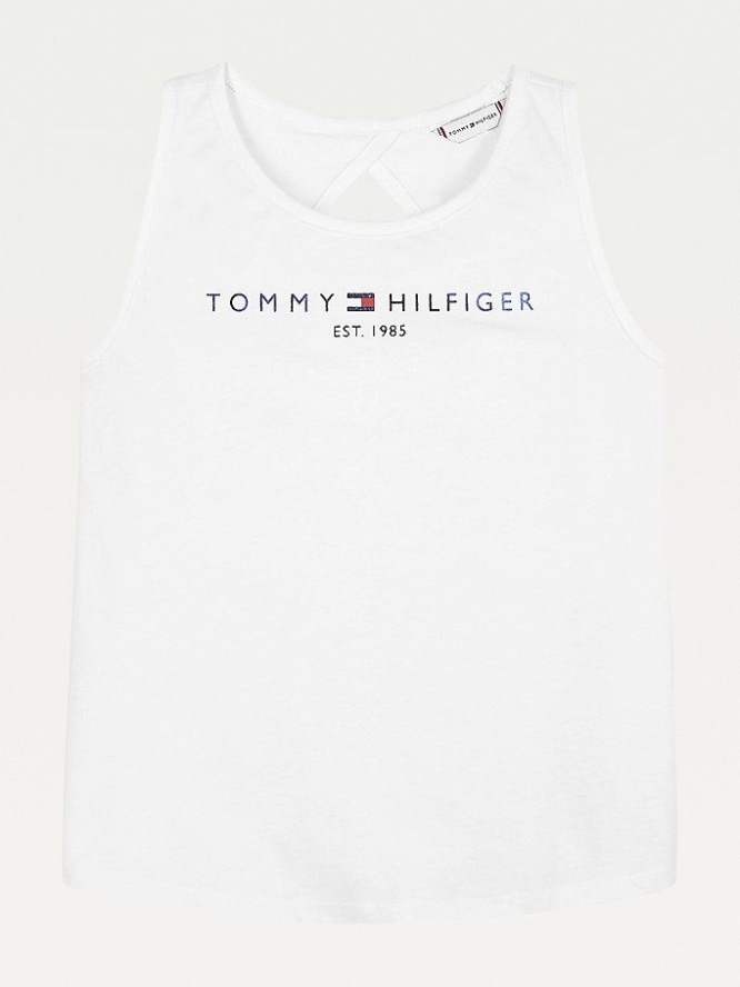 Tommy Hilfiger Graphic Tank Top Oberteile Kinder Weiß | AT905ZGQK