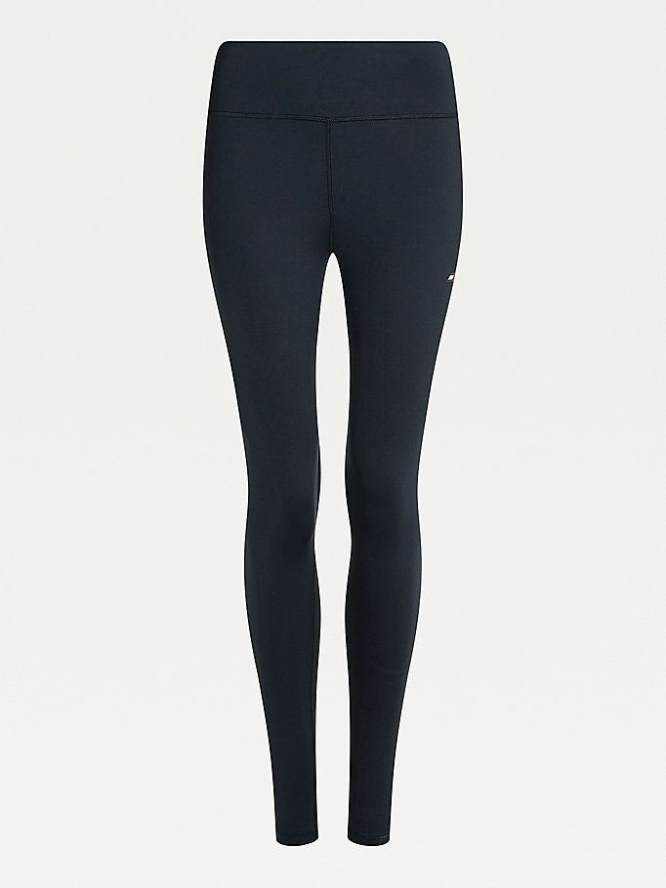 Tommy Hilfiger HW LBR LEGGING 7/8 Leggings Damen Schwarz | AT089VJNW