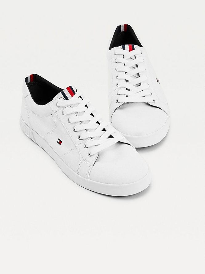 Tommy Hilfiger Iconic Contrast Panel Sneakers Herren Weiß | AT942HBOG