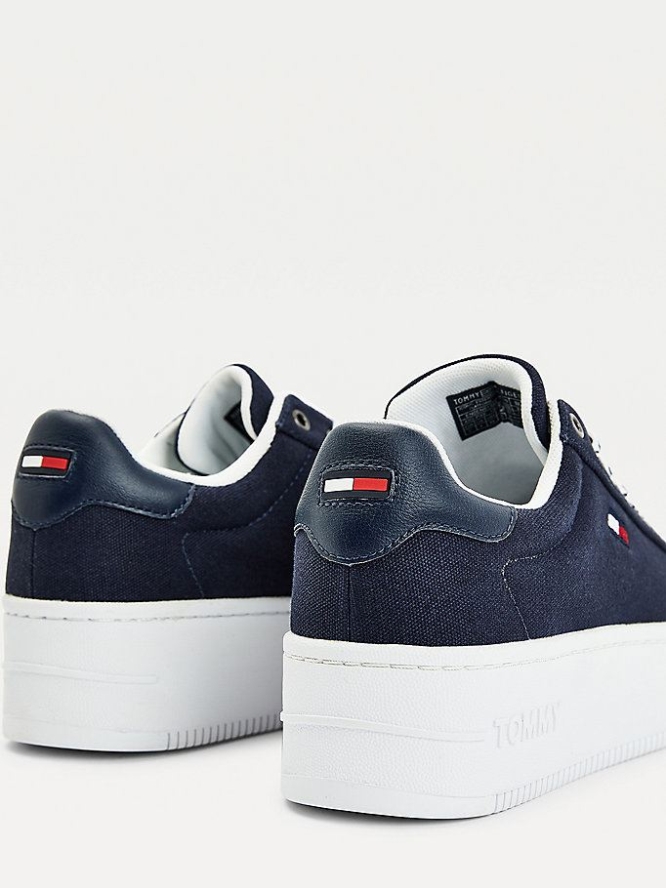 Tommy Hilfiger Iconic Essential Flatform Sneakers Damen Hellnavy | AT624TICB