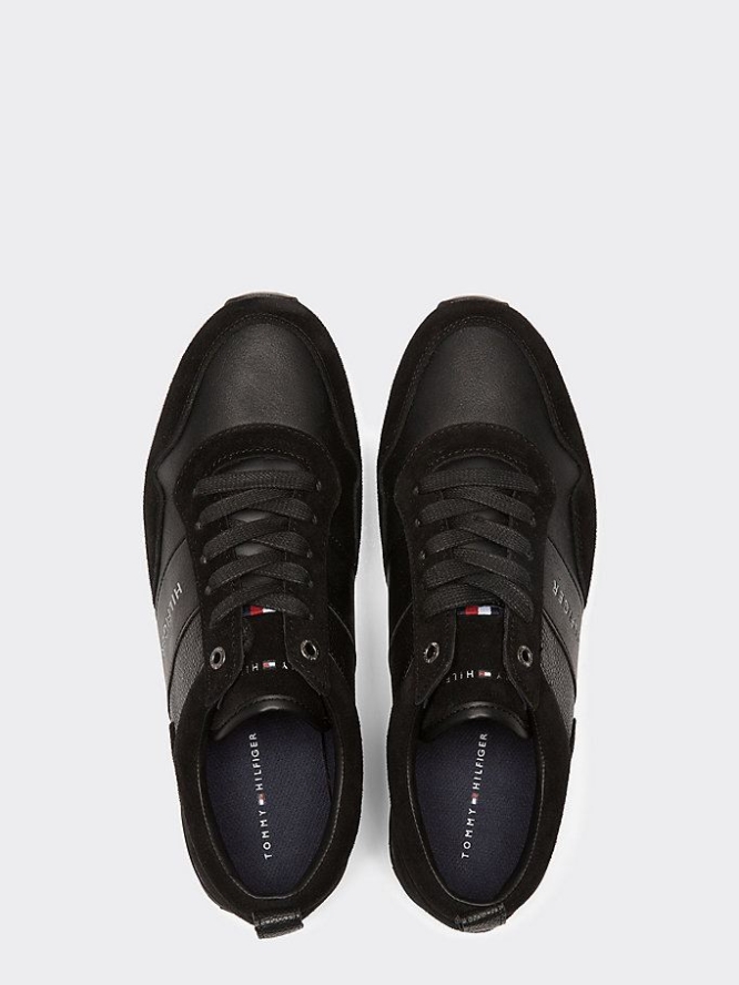 Tommy Hilfiger Iconic Spitze-Up Sneakers Herren Schwarz | AT321EKTW