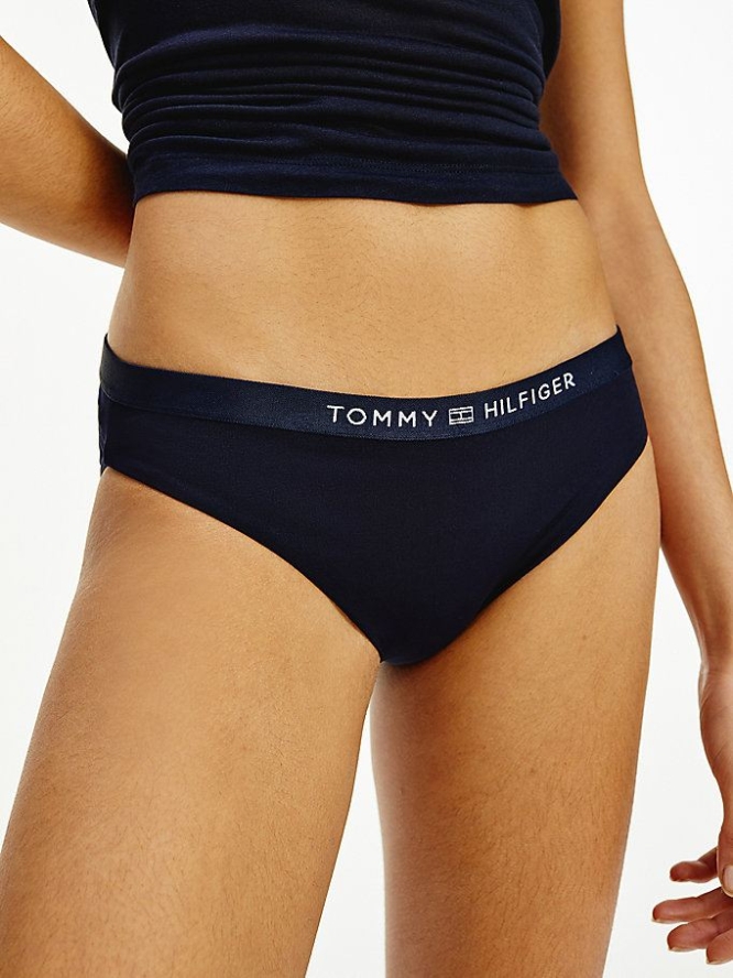 Tommy Hilfiger Klassische Bikini Bottoms Bademode Damen Dunkelblau | AT172FNQW