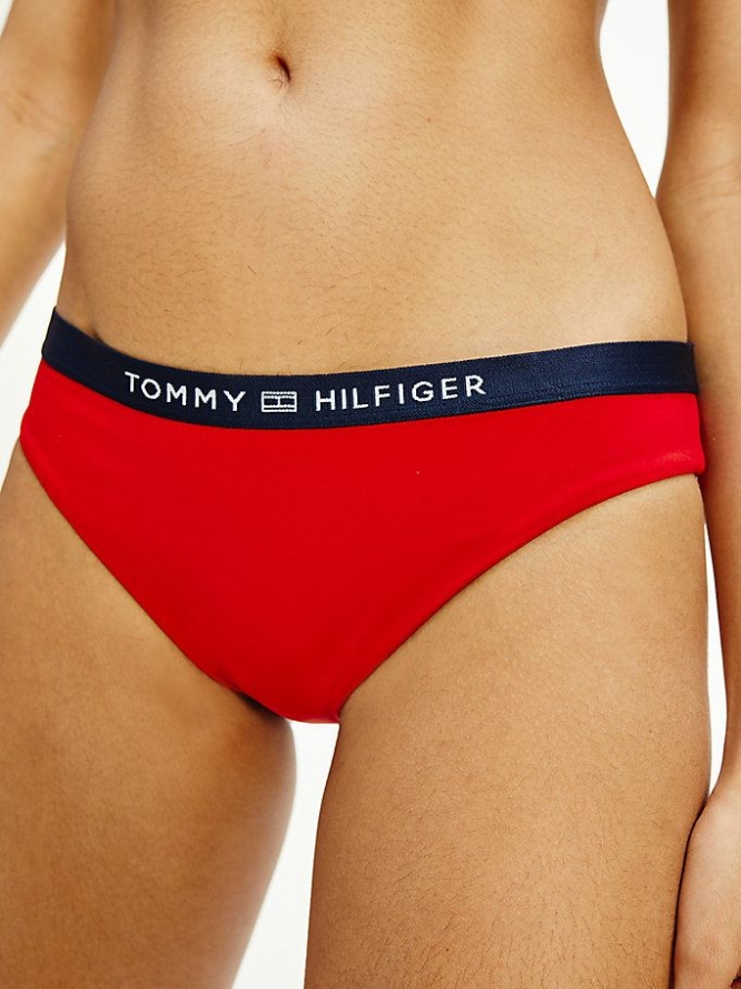 Tommy Hilfiger Klassische Bikini Bottoms Bademode Damen Rot | AT952PEGO