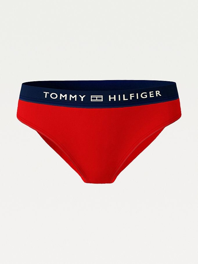 Tommy Hilfiger Klassische Bikini Bottoms Bademode Damen Rot | AT952PEGO