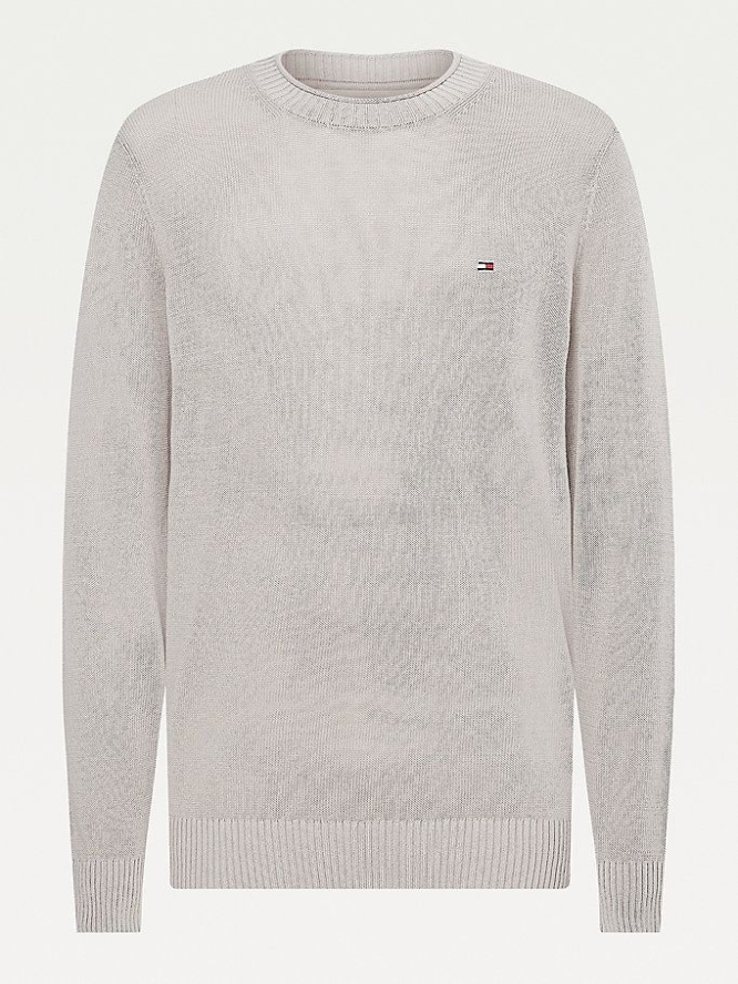 Tommy Hilfiger Laufschuhe Crew Neck Jumper Pullover Herren Grau | AT215VMXF