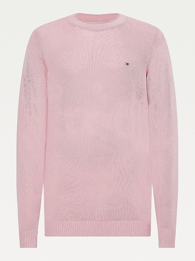 Tommy Hilfiger Laufschuhe Crew Neck Jumper Pullover Herren Rosa | AT746RCHF