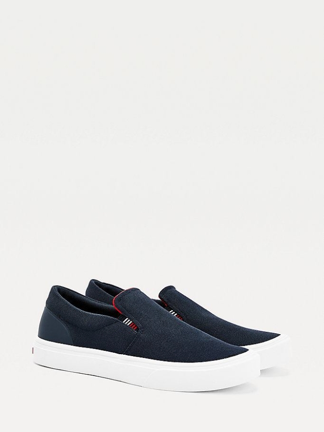 Tommy Hilfiger Laufschuhe Gestrickt Slip-On Sneakers Herren Dunkelblau | AT482XMJR