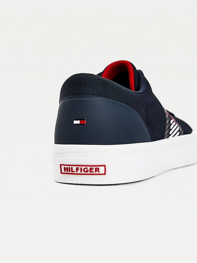 Tommy Hilfiger Laufschuhe Gestrickt Sneakers Herren Dunkelblau | AT358IJGM