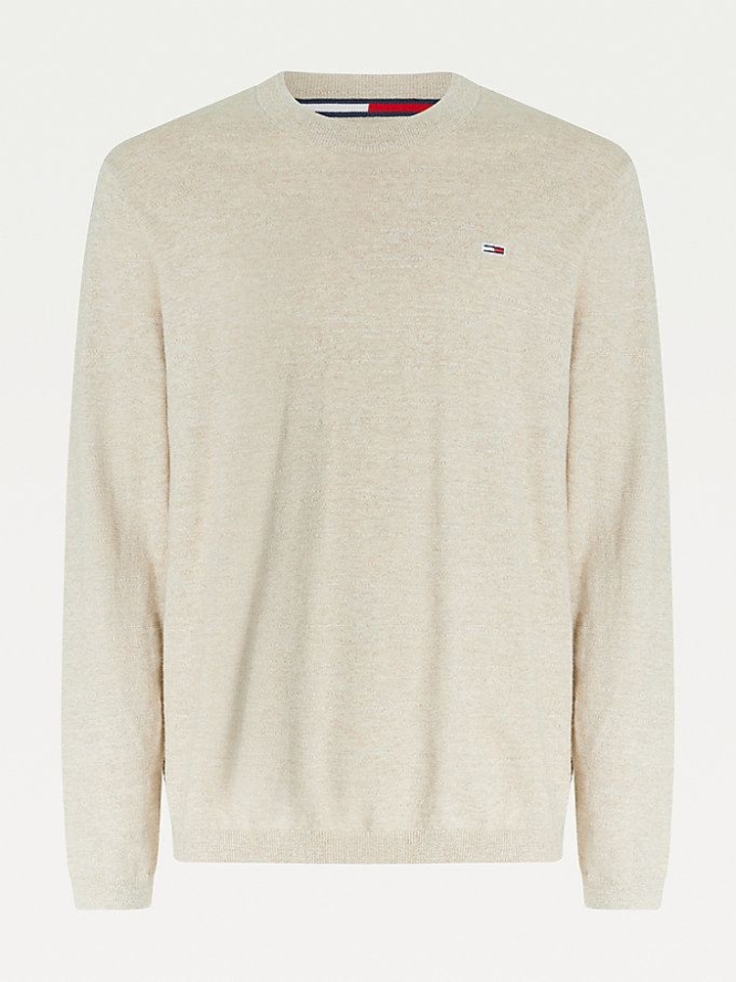 Tommy Hilfiger Laufschuhe Heather Jumper Pullover Herren Beige | AT042FOBU