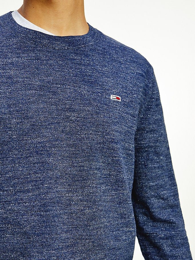 Tommy Hilfiger Laufschuhe Heather Jumper Pullover Herren Hellnavy | AT827BHQT