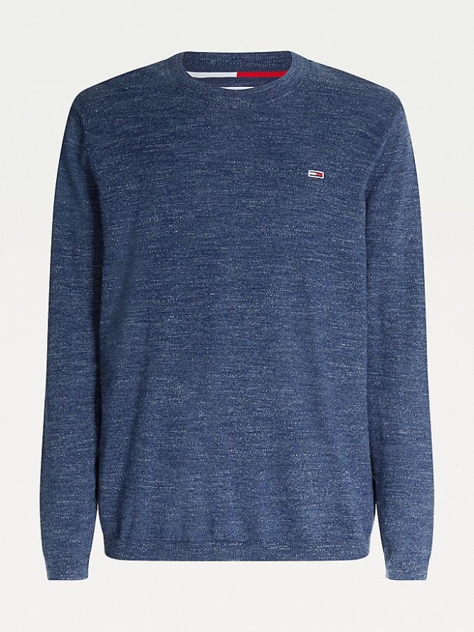 Tommy Hilfiger Laufschuhe Heather Jumper Pullover Herren Hellnavy | AT827BHQT