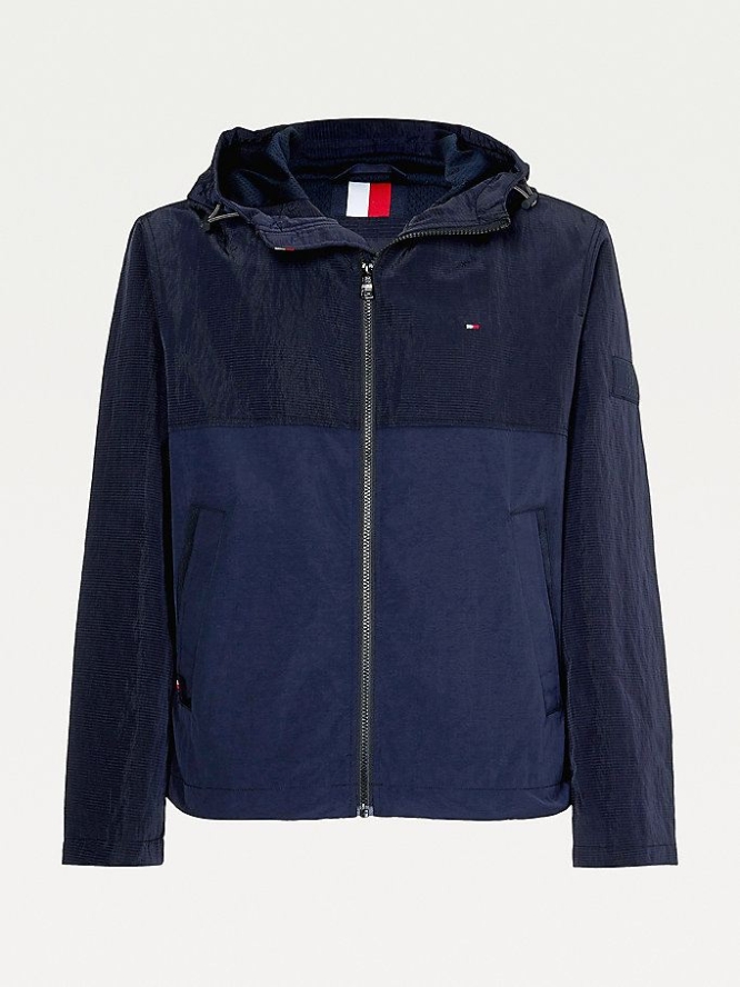 Tommy Hilfiger Laufschuhe Mit Kapuze Jacke Herren Dunkelblau | AT237WVKT