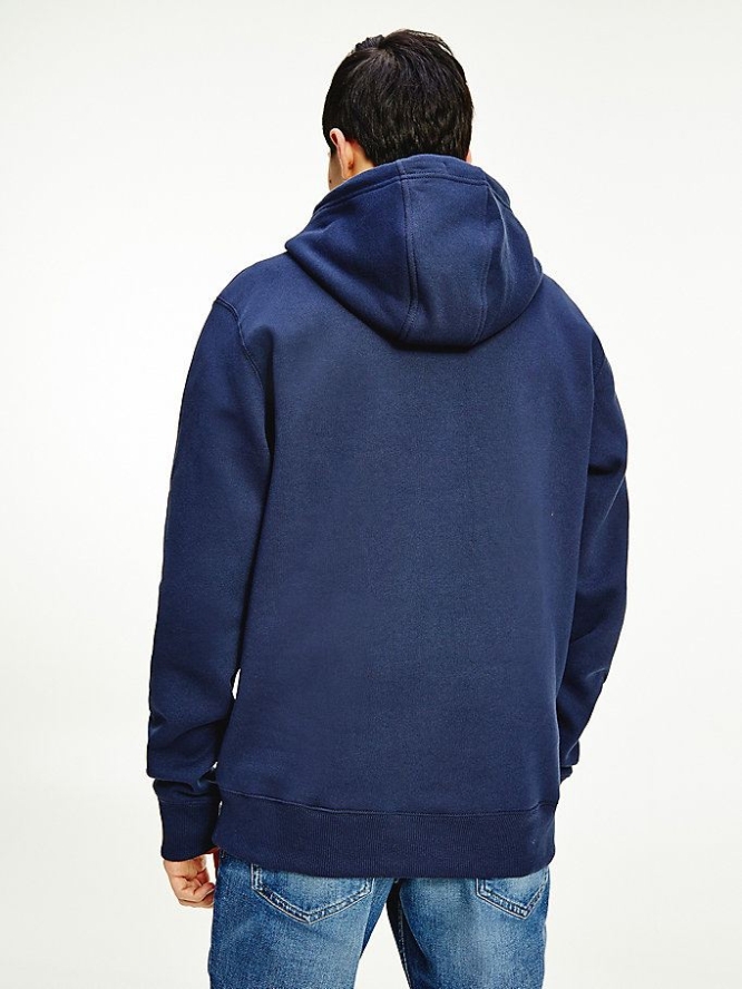 Tommy Hilfiger Linear Logo Hoodie Herren Hellnavy | AT830HRNA