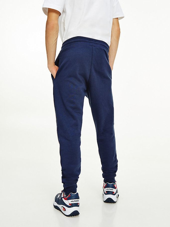 Tommy Hilfiger Logo Slim Fit Jogginghose Herren Hellnavy | AT087SVNH