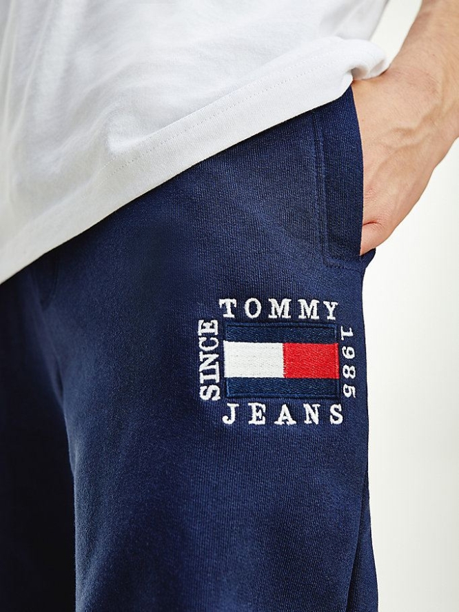 Tommy Hilfiger Logo Slim Fit Jogginghose Herren Hellnavy | AT087SVNH